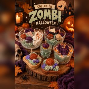 Colección Halloween de velas zombi del santuario